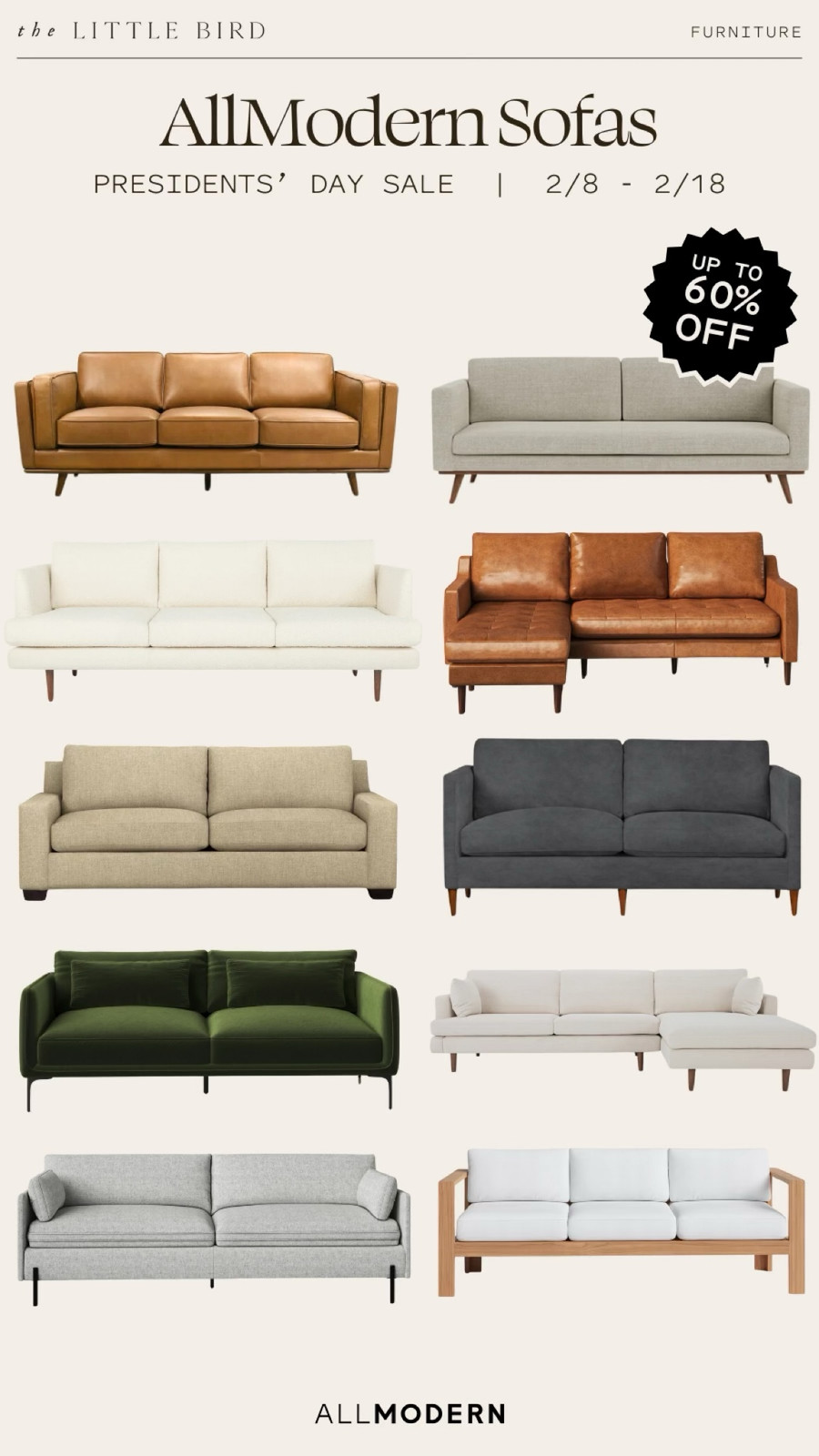 A new sofa can totally change the feel of a room, and I just found some stunning…