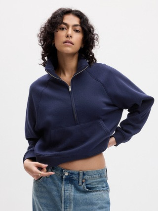 Vintage Soft Cropped Half-Zip Pullover | Gap (US)
