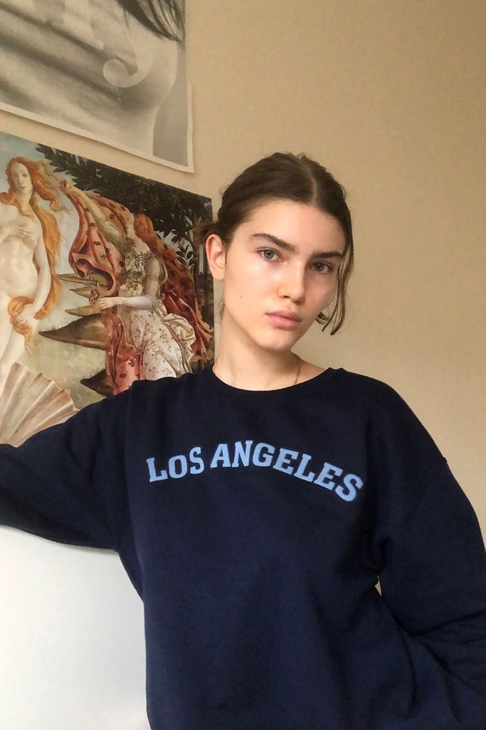 Los Angeles Fleece Crew Neck Sweatshirt | Urban Outfitters (US and RoW)