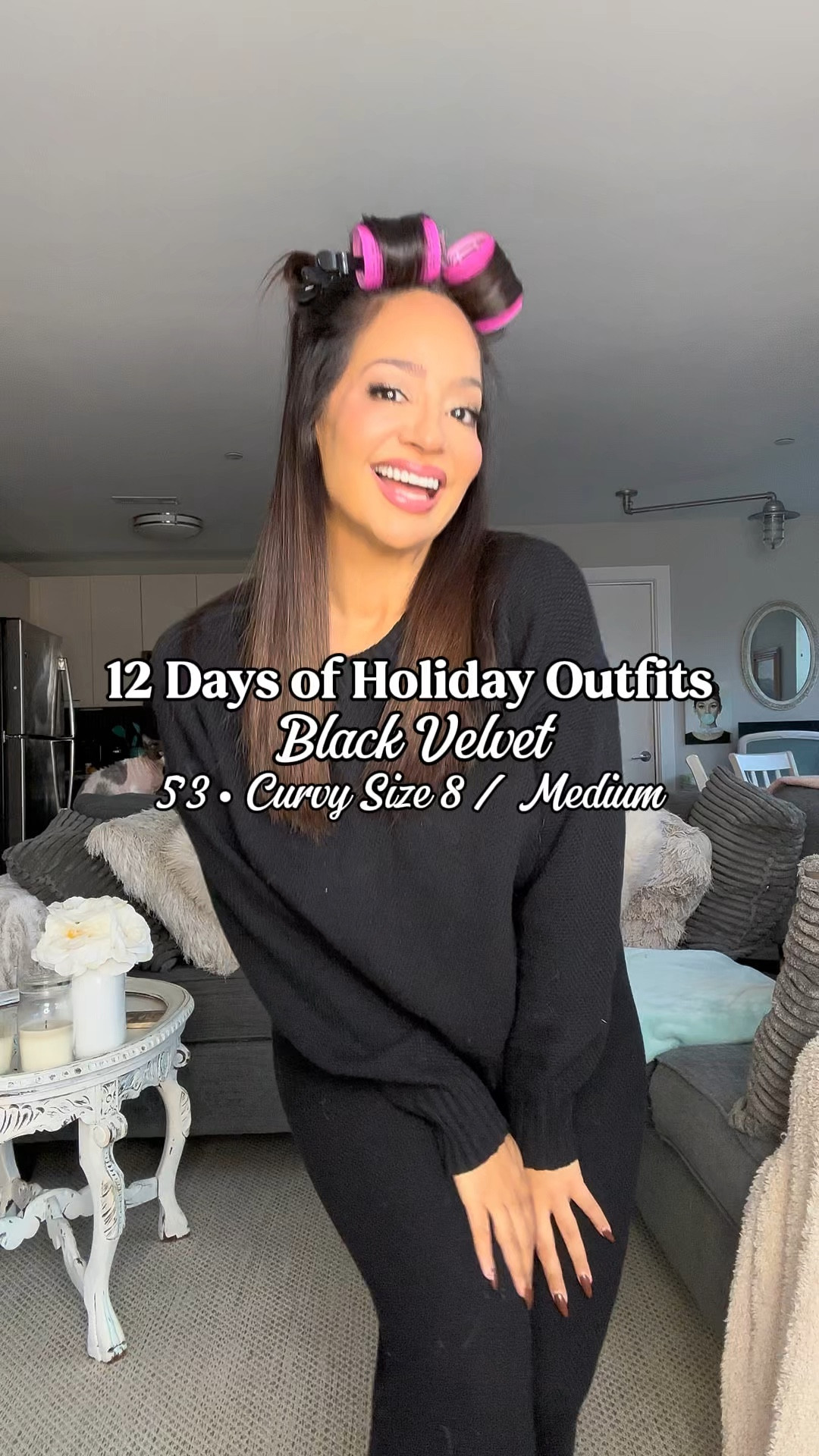 12 Days of Holiday Outfits 🖤 Black Velvet 🖤

5’3 • 155 lbs
Size 8 / Medium
Bust: 34DDD
Waist: 28”
Hips: 43”
Wearing Size Medium 

holiday outfit 
holiday dress 
velvet dress
Christmas dress 

#LTKFindsUnder50 #LTKStyleTip #LTKHoliday