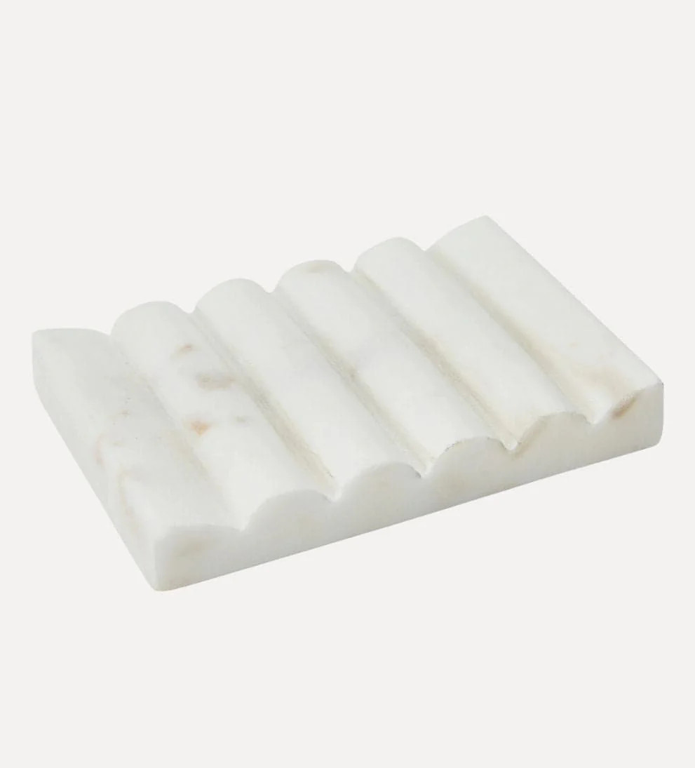 Marble Soap Dish White | Le Maé by Lindye