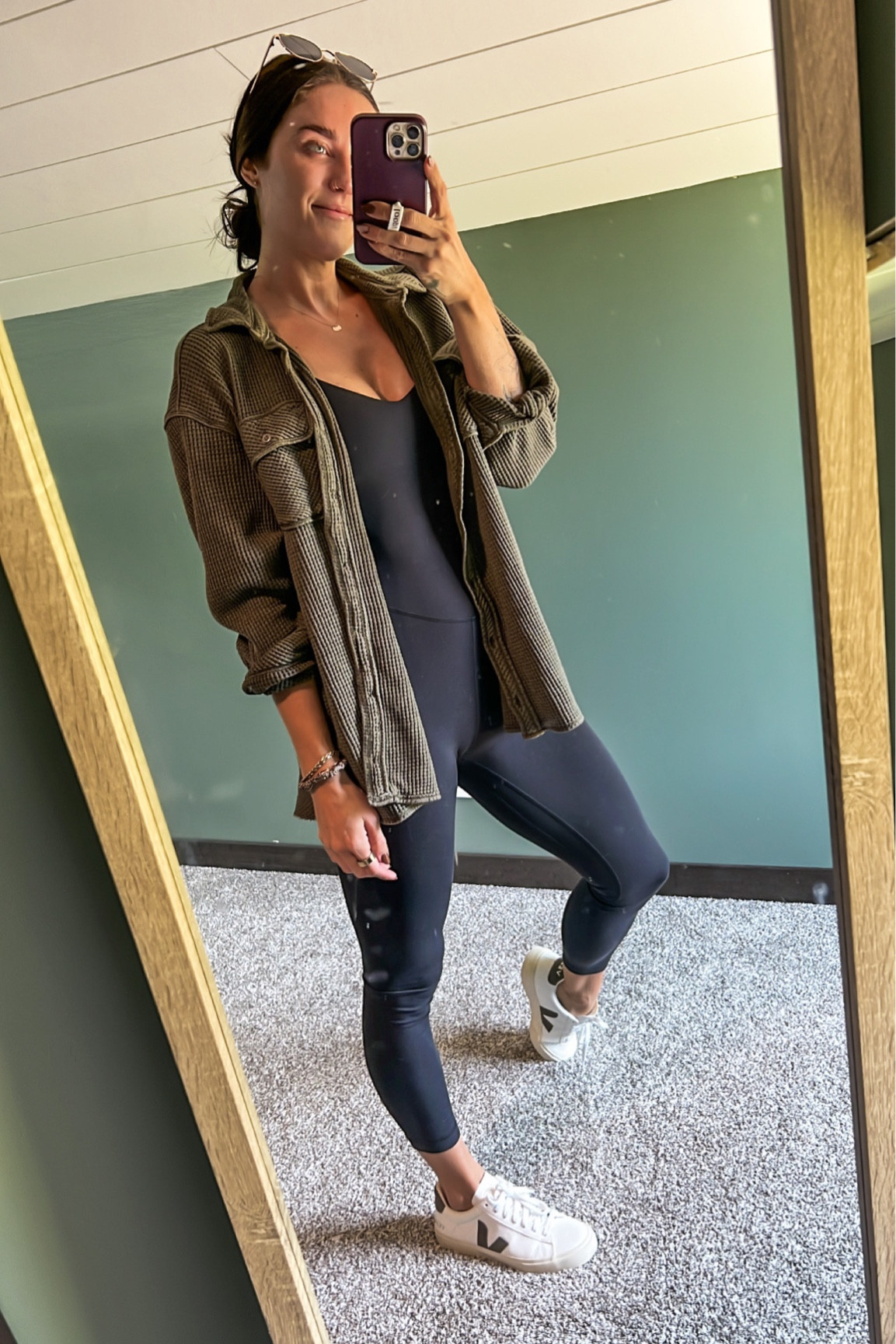 Aerie LumberJane Waffle Shirt curated on LTK