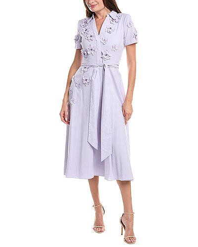 3D Floral Midi Dress | Rue La La