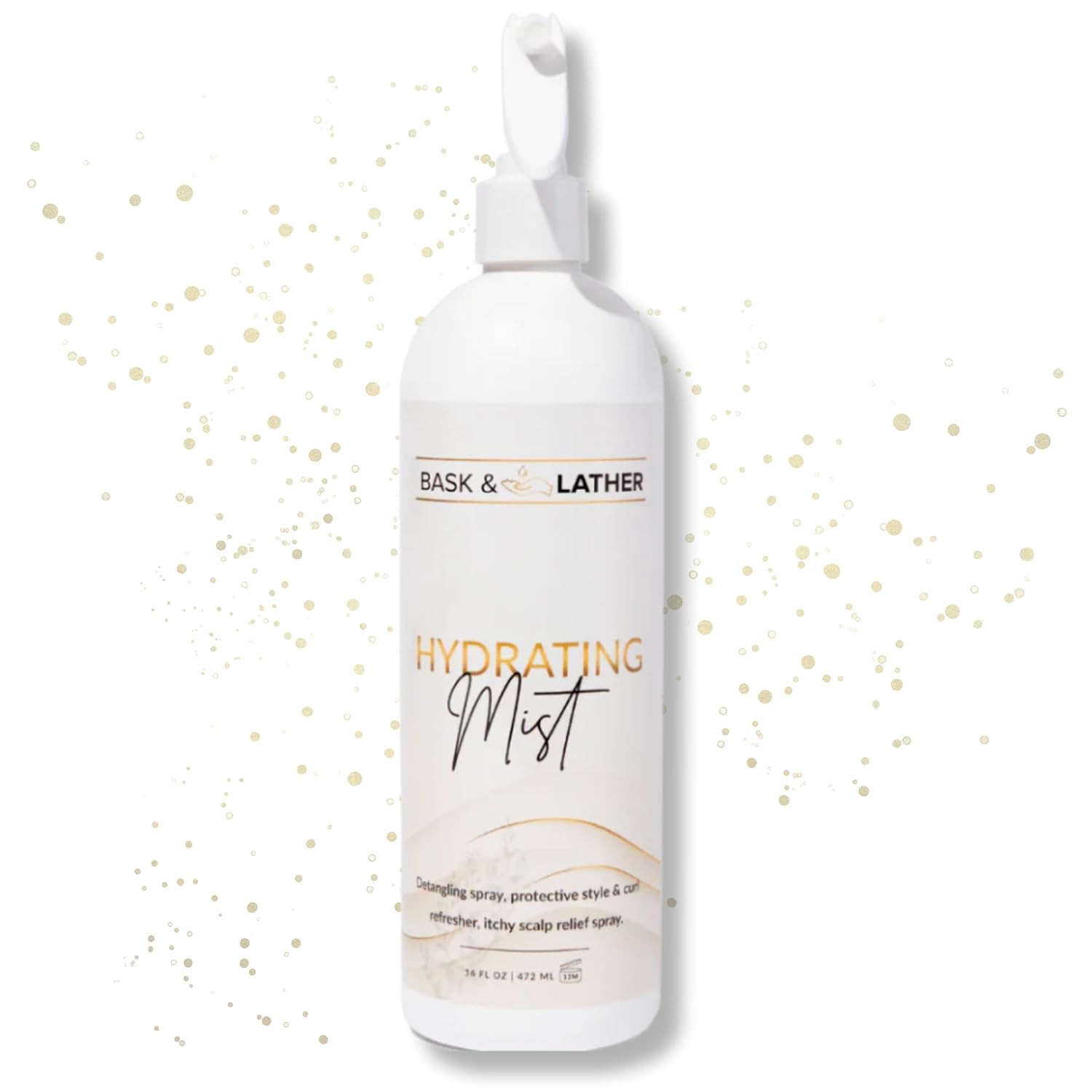BASK & LATHER Hydrating Mist Detangler & Curl Refresher Spray with Aloe | Amazon (US)