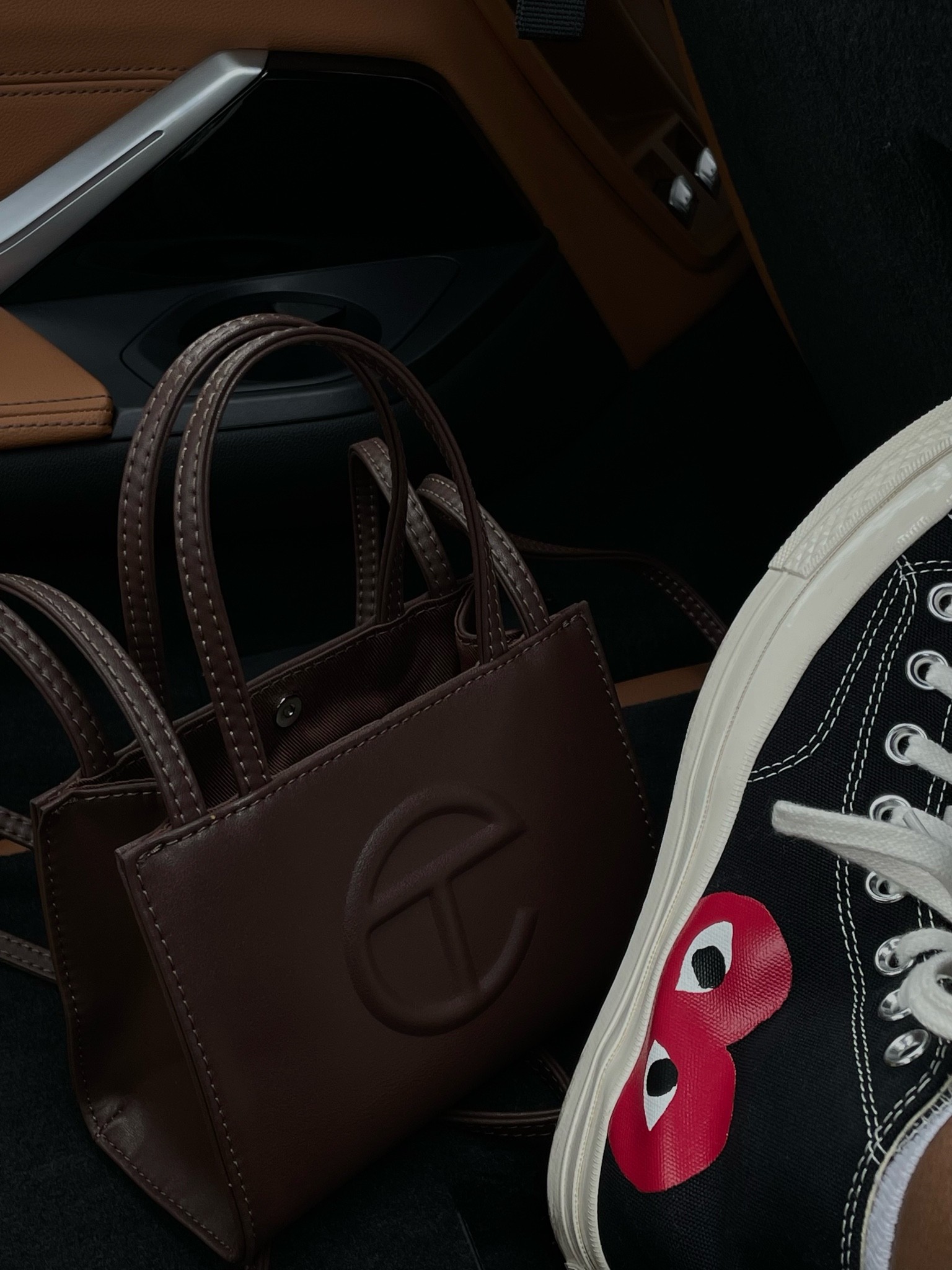 telfar bag, commes des garçons converse, mini purse, converse, small purse, black converse

#LTKshoecrush #LTKstyletip