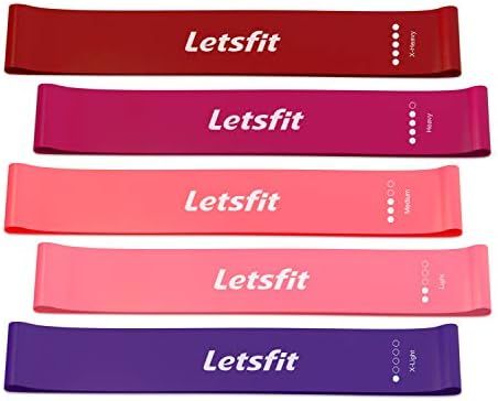 Letsfit Resistance Loop Bands, Resistance Exercise Bands for Home Fitness, Stretching, Strength T... | Amazon (US)