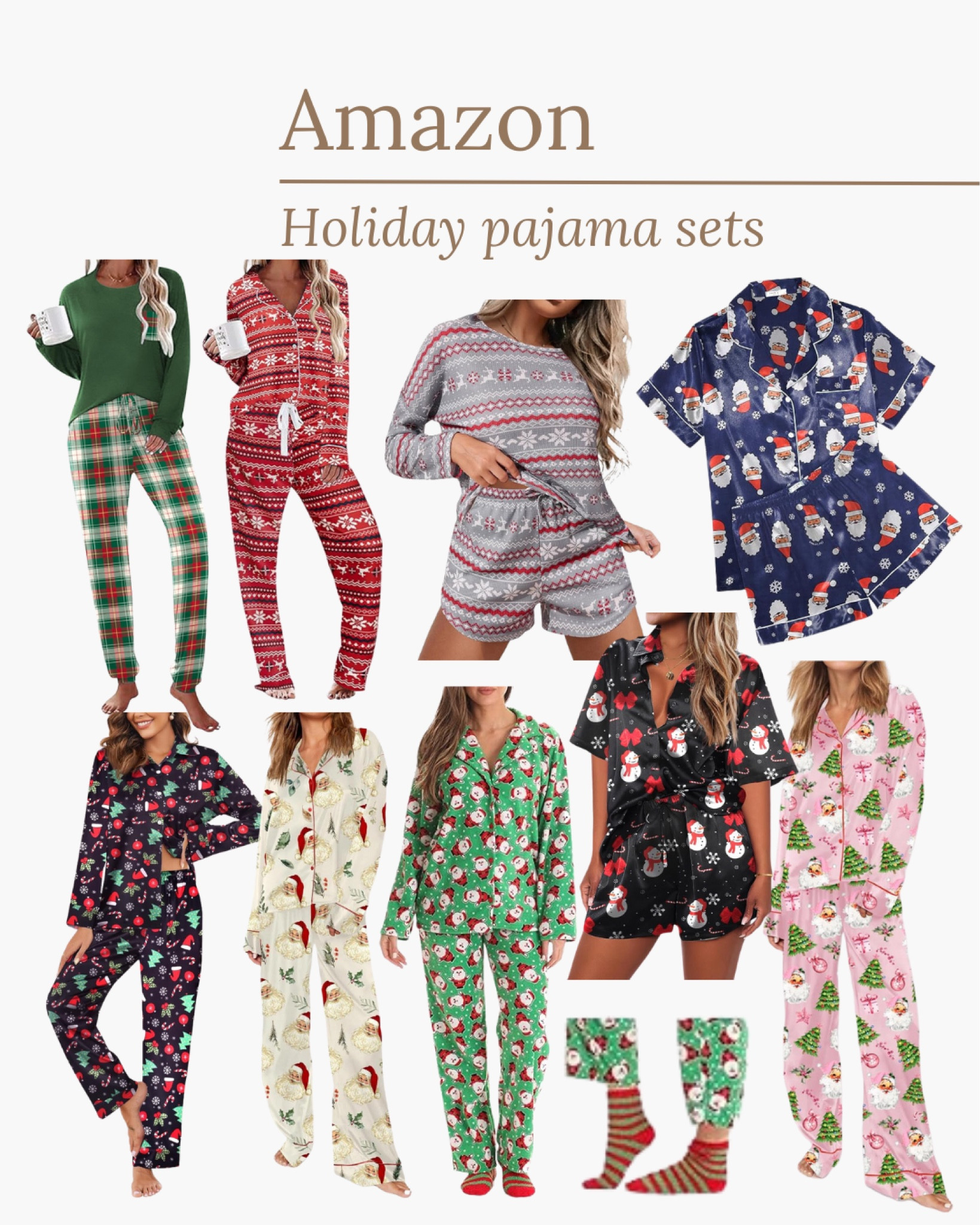 Amazon Holiday pajama sets

#christmaspajamas #holidayfashion #sleepwear #amazonfashion 

#LTKHoliday #LTKStyleTip #LTKSeasonal