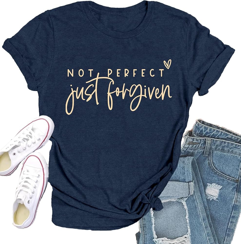 Christian Shirts for Women Jesus Shirt Inspirational Tee Tops | Amazon (US)
