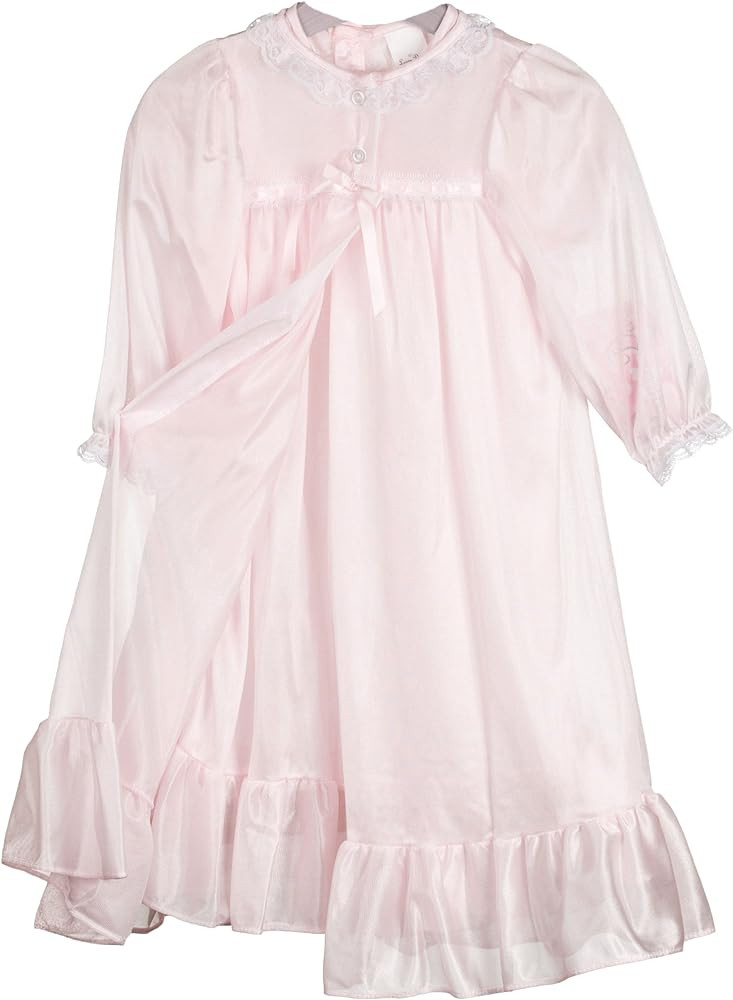 Laura Dare Little Girls Long Sleeve Traditional Peignoir Set, (2T-6X) | Amazon (US)
