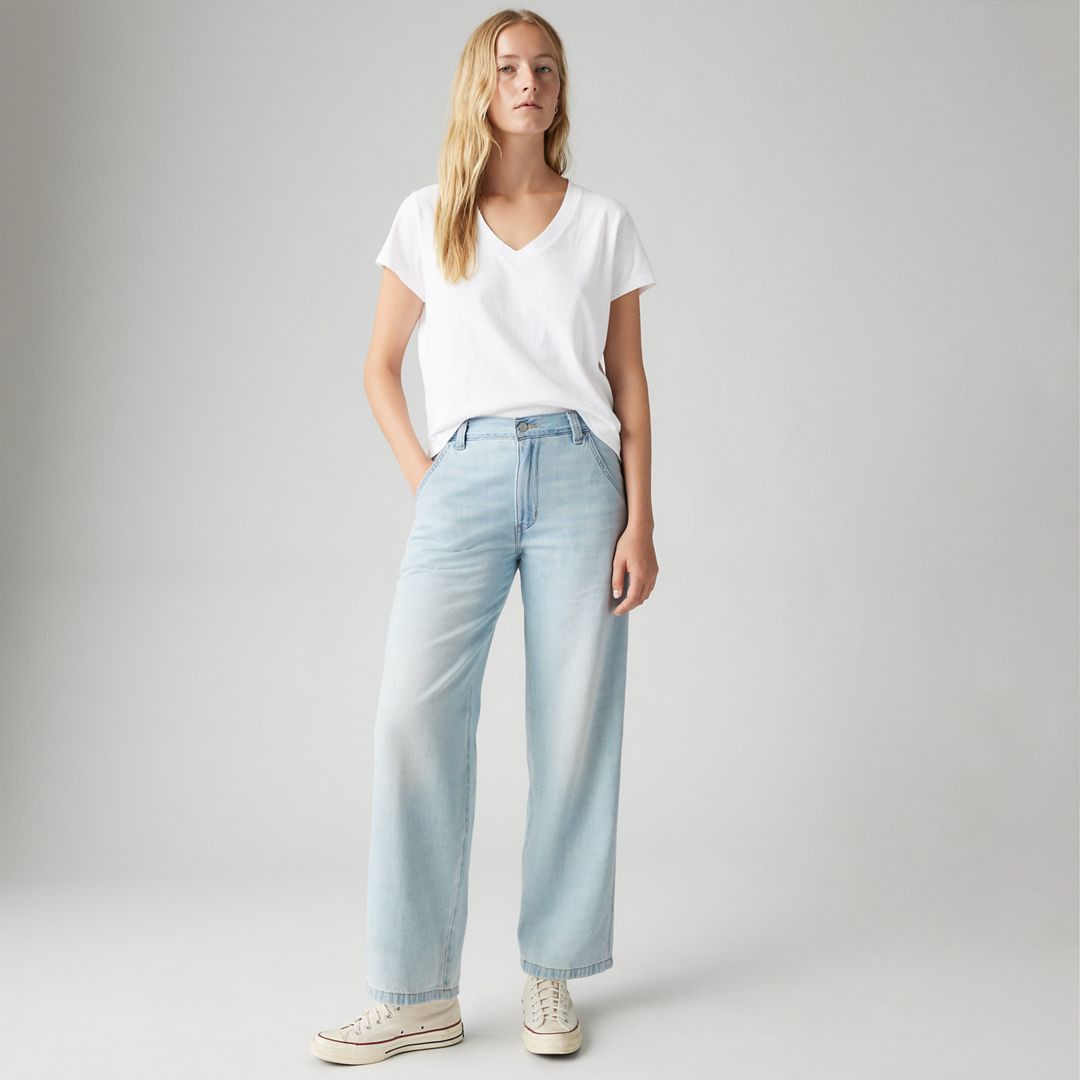 Levi's Baggy Carpenter Linen+ Denim Lightweight Women's Jeans 34x31 | Levi's US