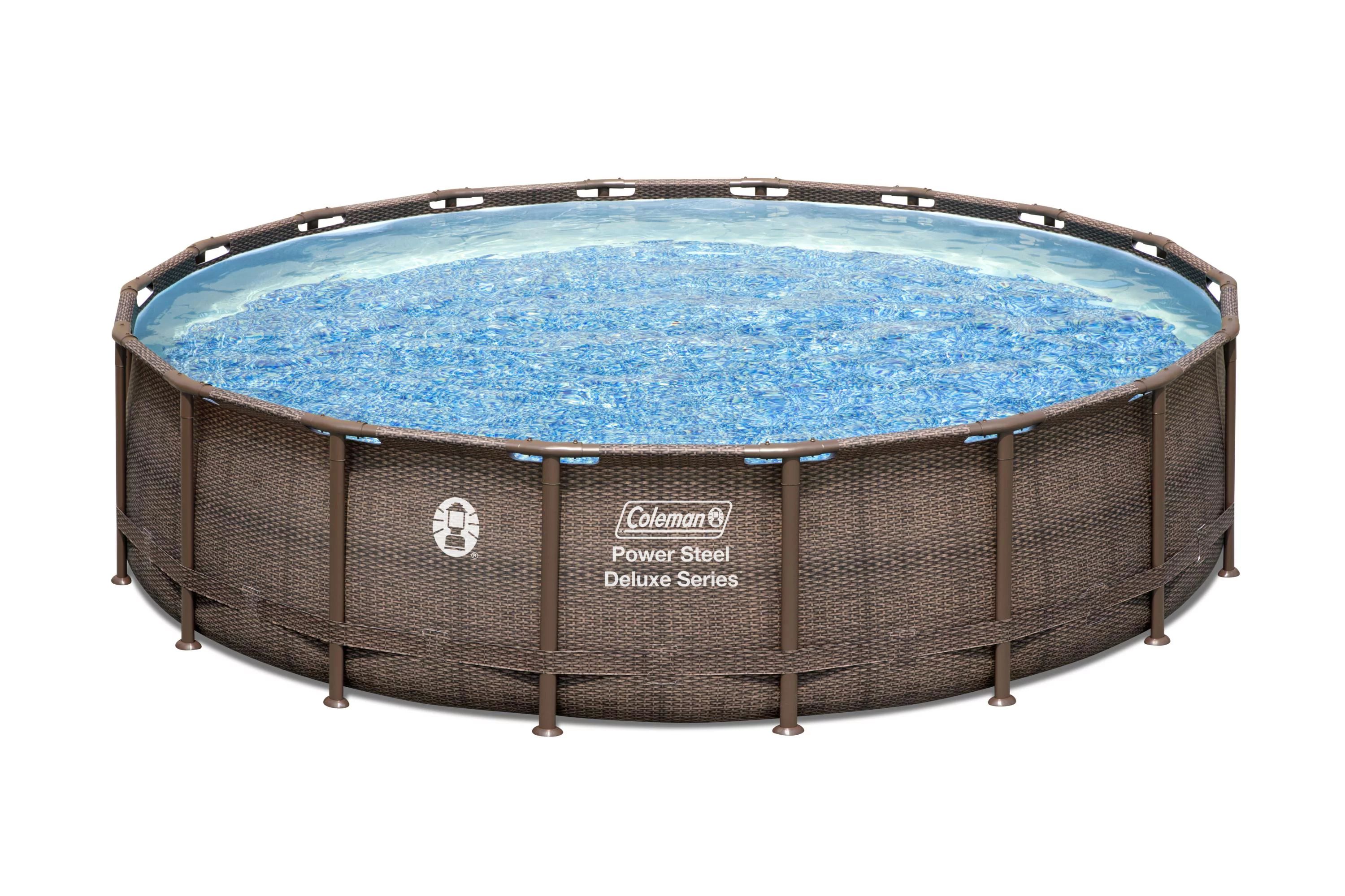 Coleman Power Steel 18’ x 48” Round Above Ground Pool Set - Walmart.com | Walmart (US)