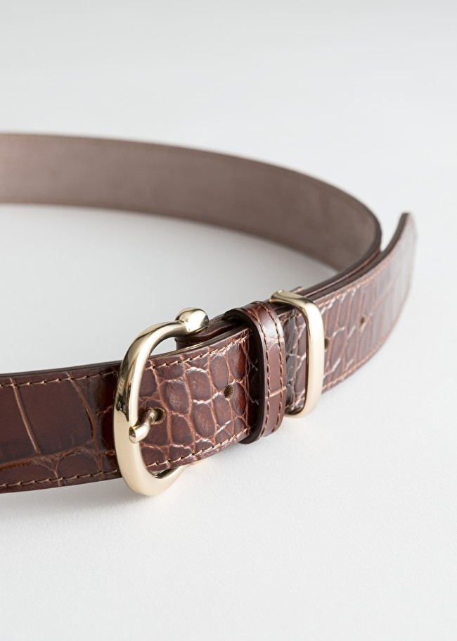 Croco Leather Belt | & Other Stories (EU + UK)
