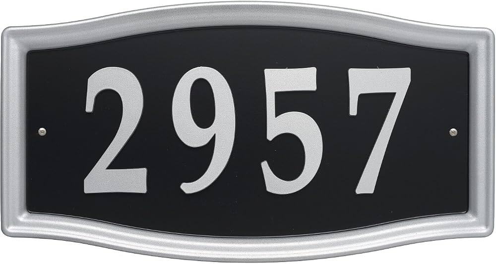 Whitehall Products 11199 Easy Street Address Plaque-Silver, 15.5x8x0.5 | Amazon (US)