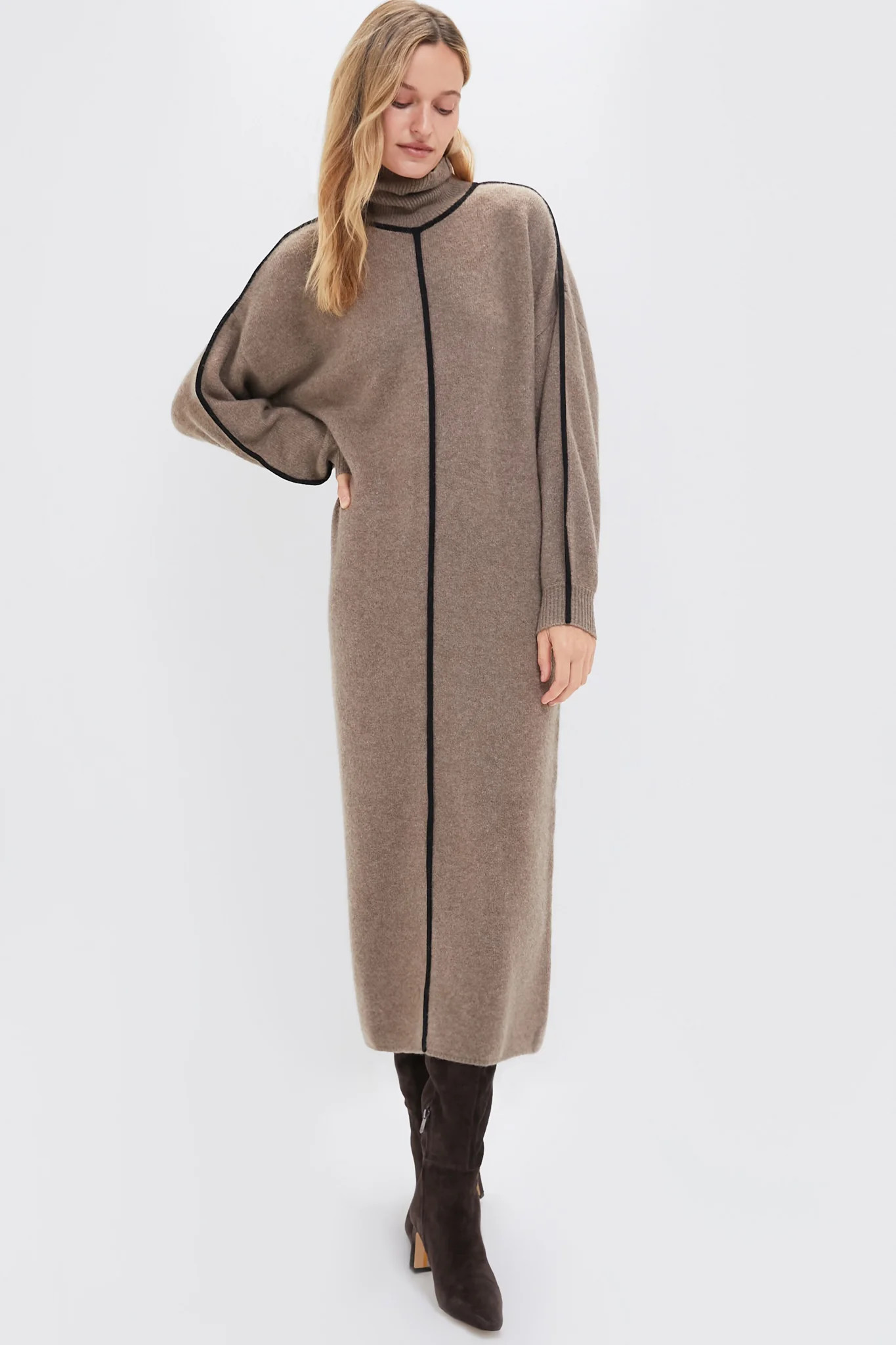 Mushroom and Black Apres Dress | Tuckernuck (US)