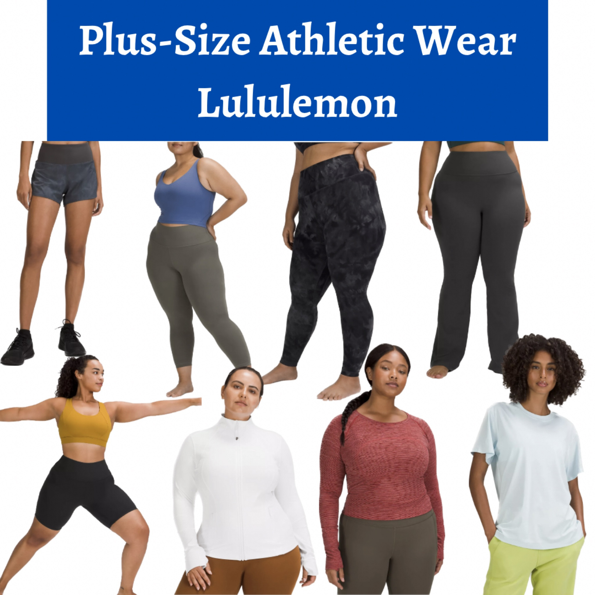 Plus-size Lululemon athletic wear

Athleisure, plus-size outfits, plus-size gym clothes, plus-size gym outfits, plus-size tops, plus-size leggings, plus-size yoga pants, plus-size t-shirt

#LTKcurves #LTKstyletip #LTKfit