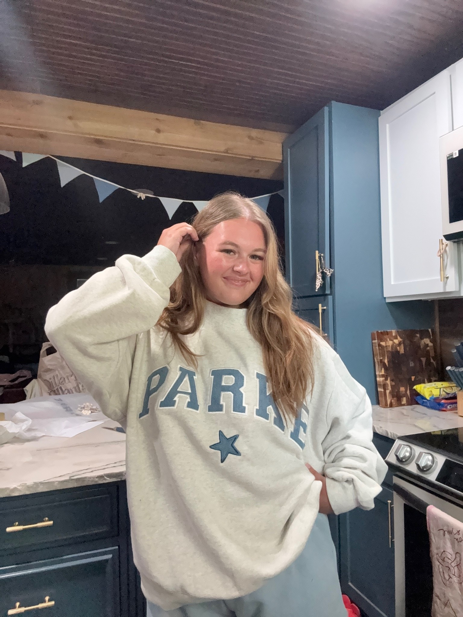 The denim lettering is soooo cute