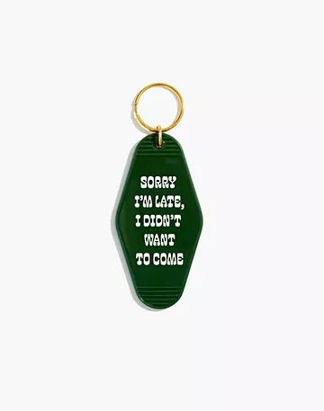 Oh Hey Paper Co. Sorry I'm Late Keychain | Madewell