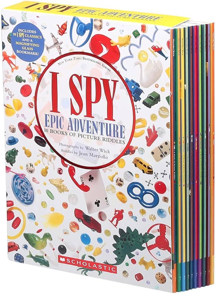 I SPY Epic Advanture 10 Books Of Picture Riddles Box Set With Free Magnifying Glass Bookmark | Amazon (US)