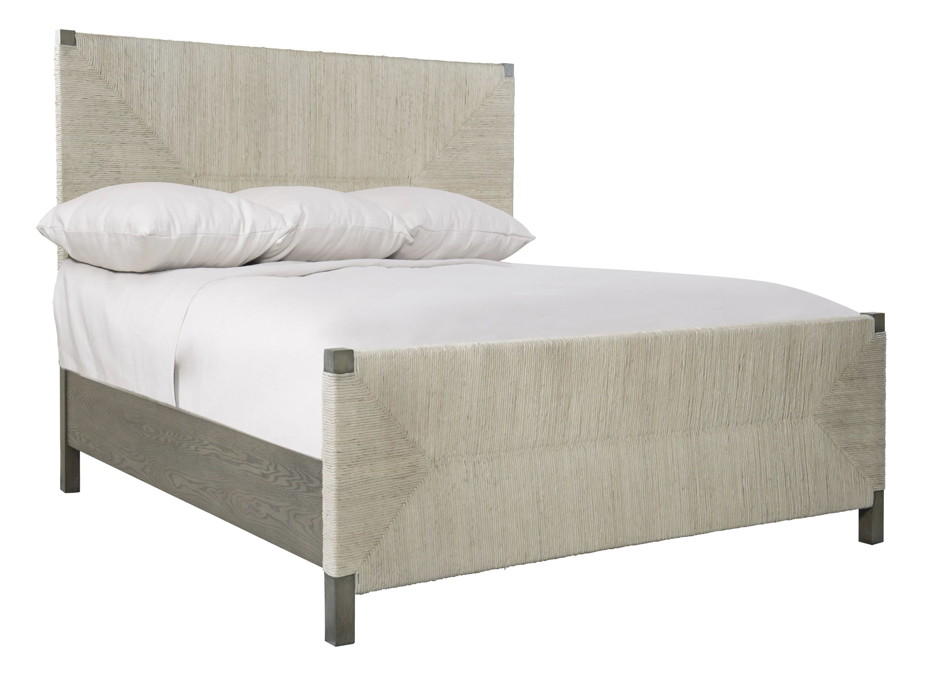 Alannis Solid Wood and Upholstered Low Profile Standard Bed | Wayfair North America