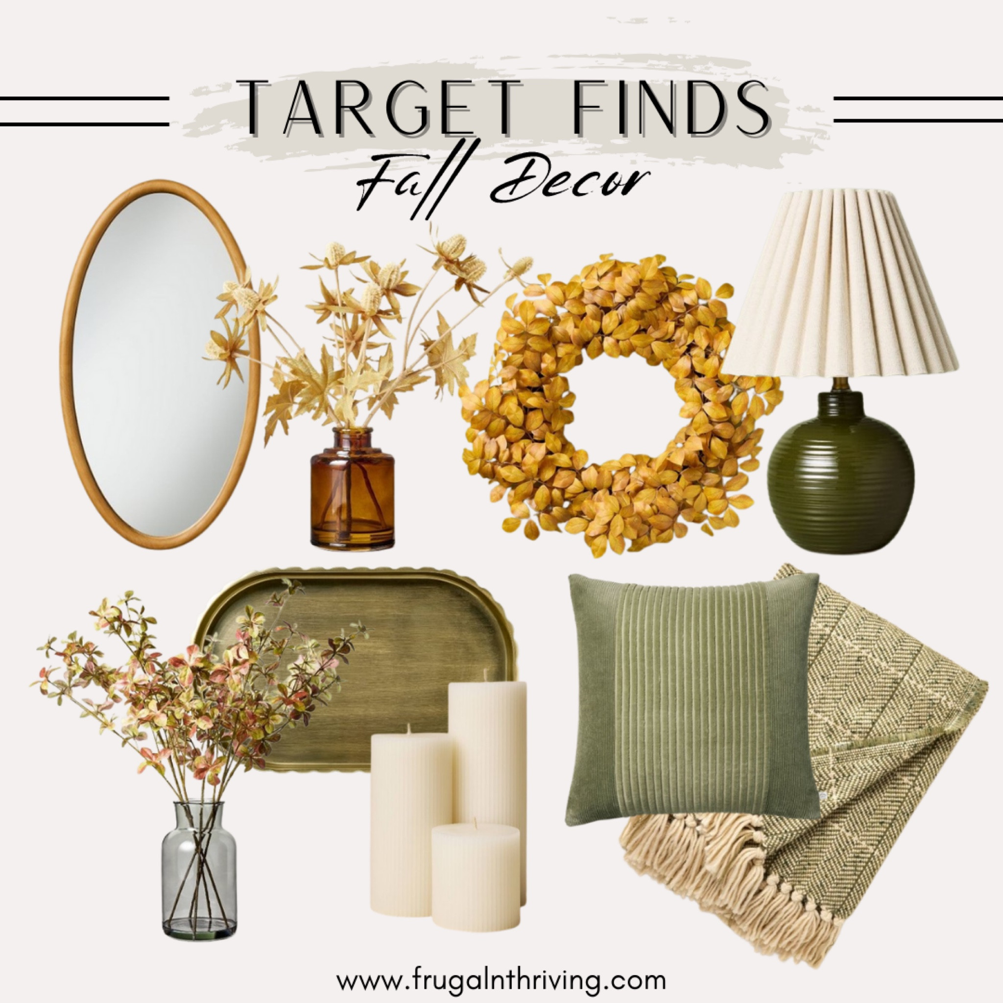 These earthy tones scream “hello fall!” and will make your home feel quaint and cozy. Muted yellows and greens reflect the changing of seasons while keeping it light and bright…especially helpful when the sun starts to set at 4pm. Soft lighting and fall-themed foliage will make the space extra inviting.

#LTKSeasonal #LTKHome #LTKFallSale