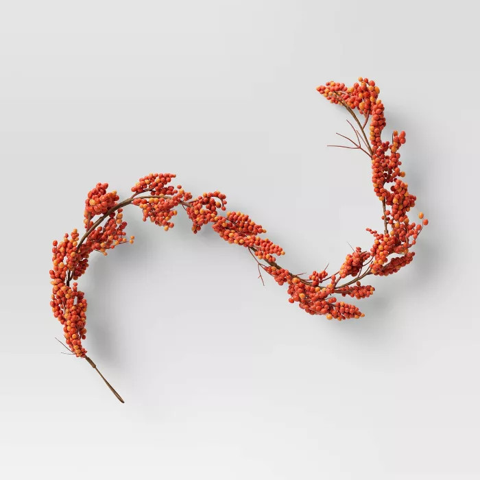 60" Berry Garland Orange - Threshold™ | Target