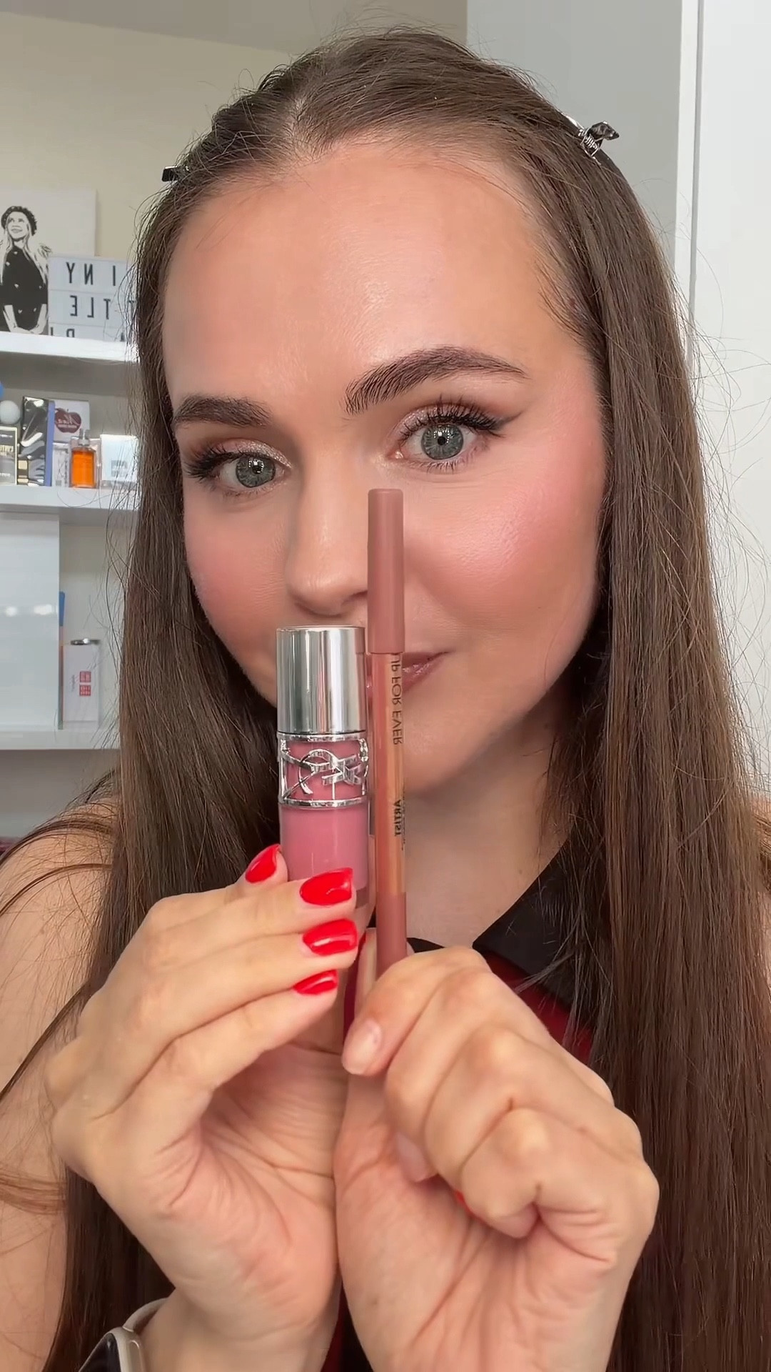 Princess lip combo: lip gloss in shade 44 and lip pencil 