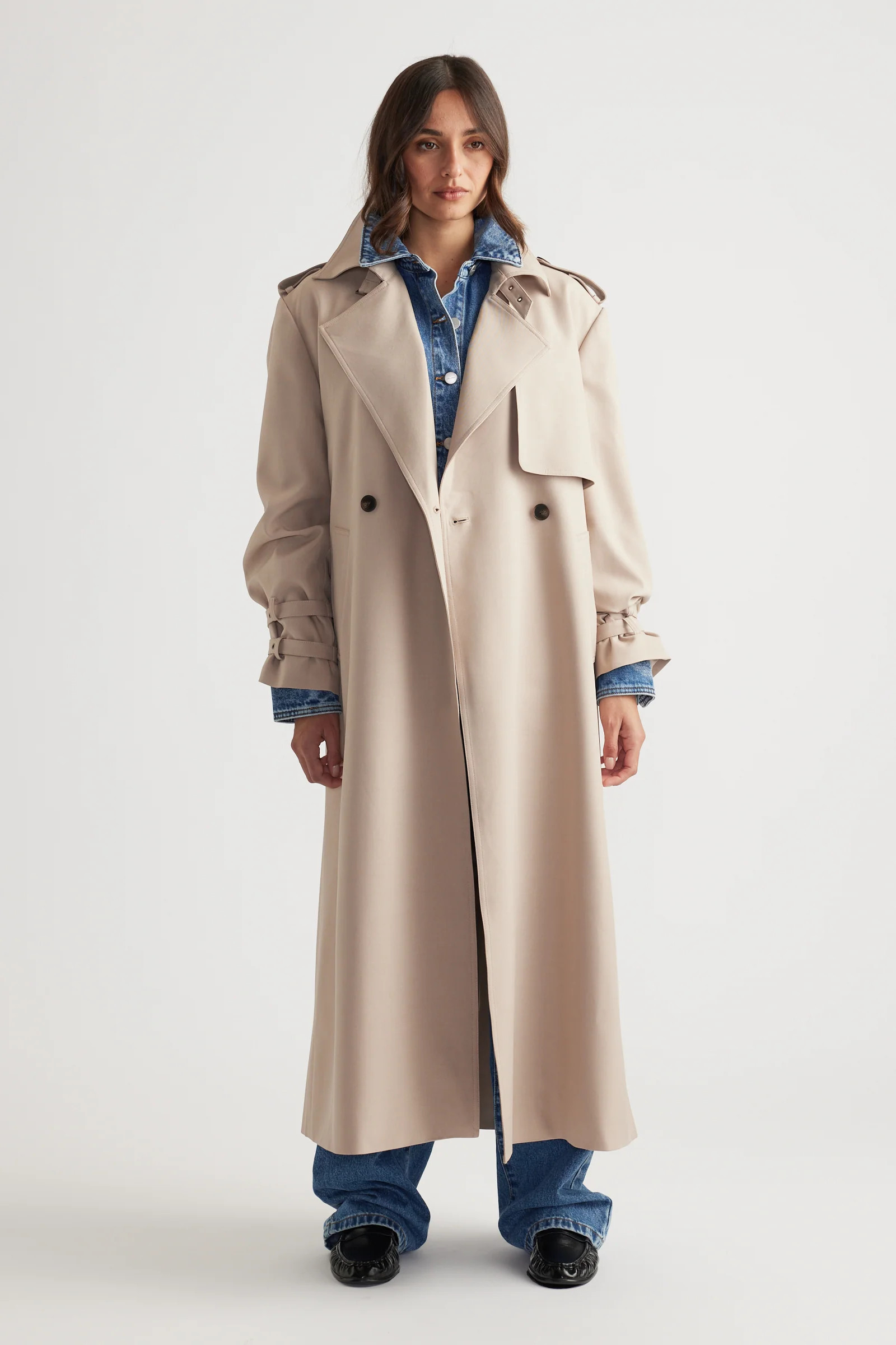 Esther Trench Coat - Biscuit | DECJUBA
