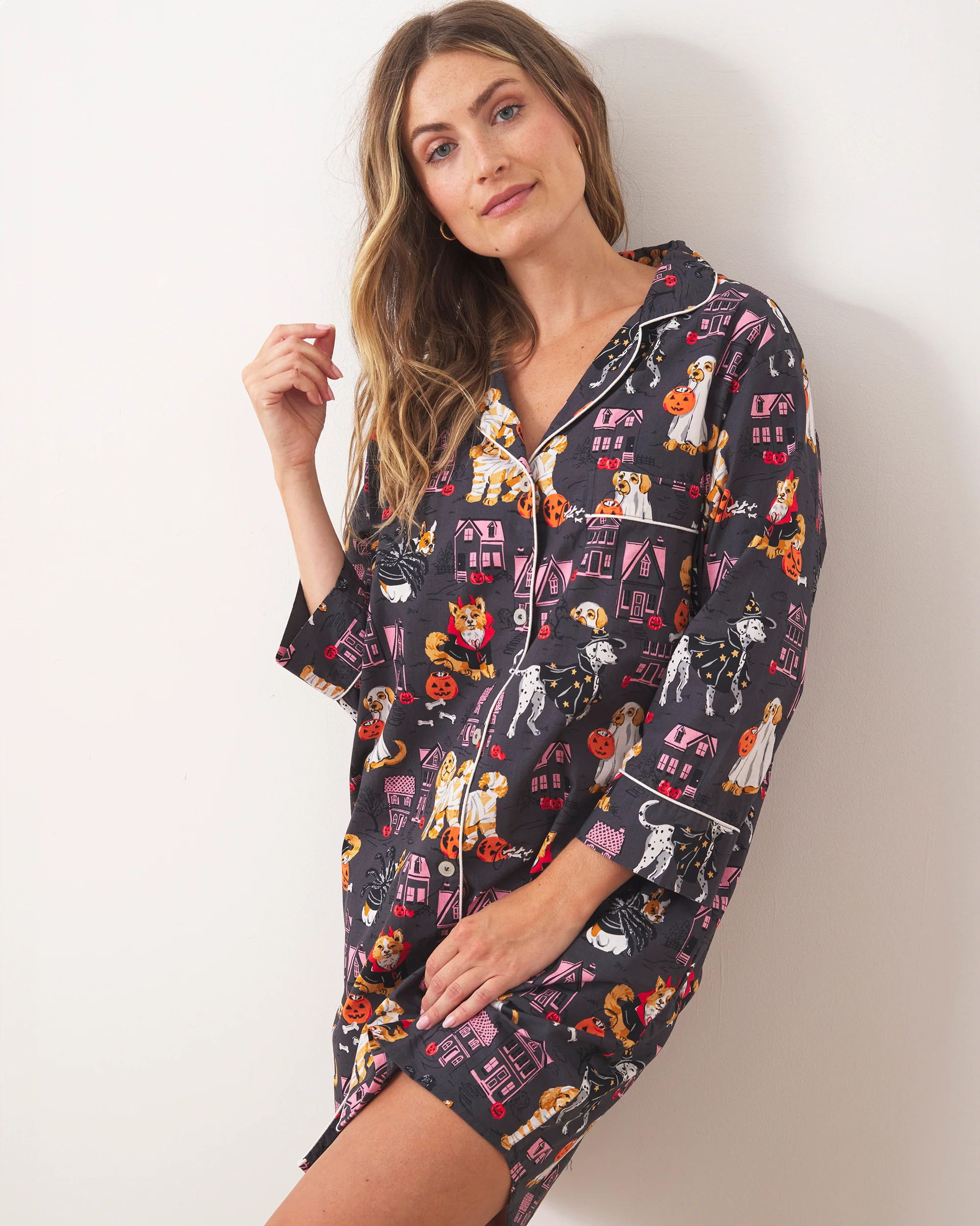 Howloween Night - Sleep Shirt - Moon Rock | Printfresh