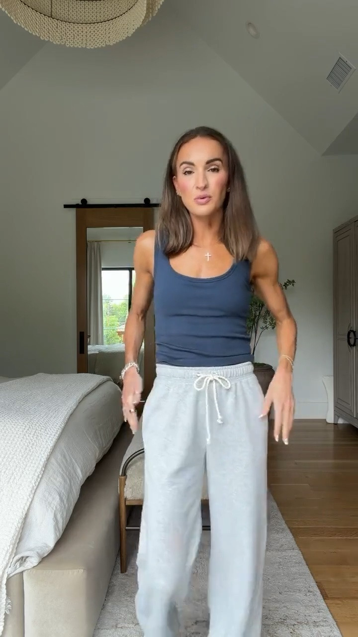 Best lightweight sweats + flattering basic tank both on sale! 😍