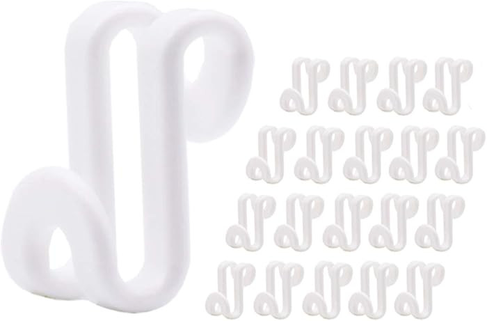 60 Pcs Clothes Hanger Connector Hooks, Mini Cascading Hanger Hooks for Velvet Huggable Hangers, W... | Amazon (US)