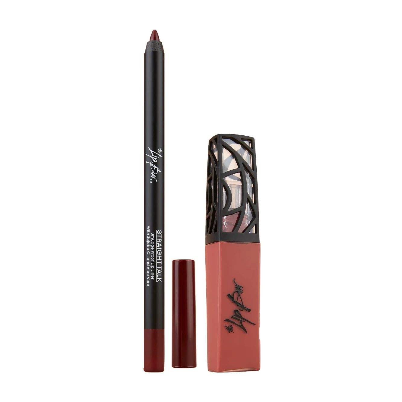 The Lip Bar Perfect Pair Lip Kit, Straight Talk Lip Liner and Unimpressed Matte Liquid Lipstick -... | Walmart (US)