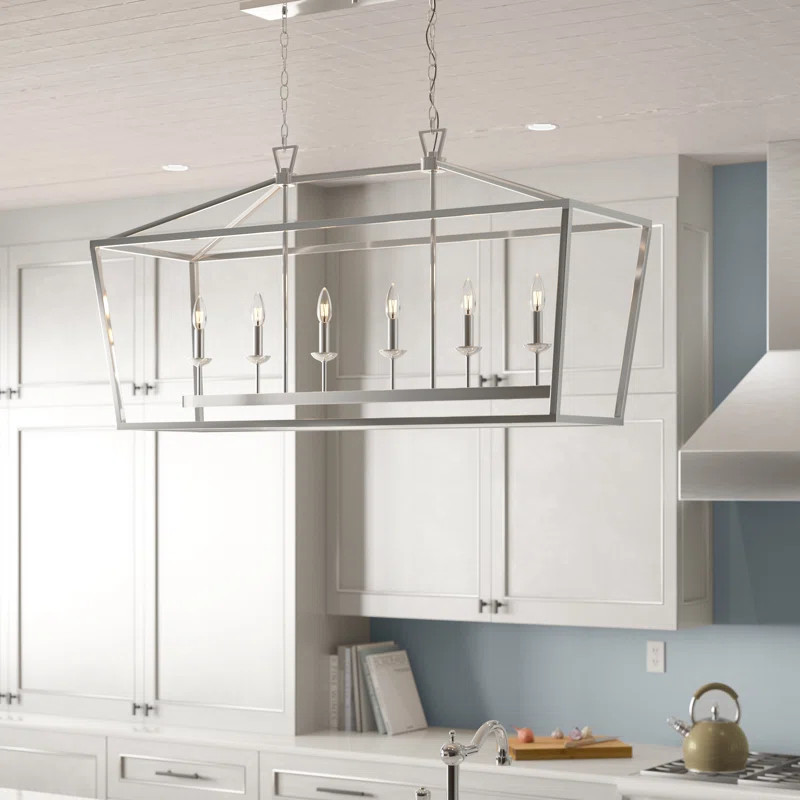 Carmen 6 - Light Kitchen Island Linear Pendant | Wayfair North America