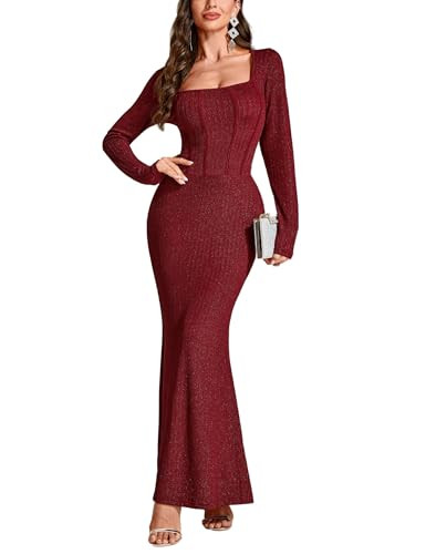 EYWOL Bodycon Dress for Women: Christmas Dresses for Women - Fall Formal Wedding Guest Dresses for Women - Dresses for Women Date Nigh Wine | Amazon (US)