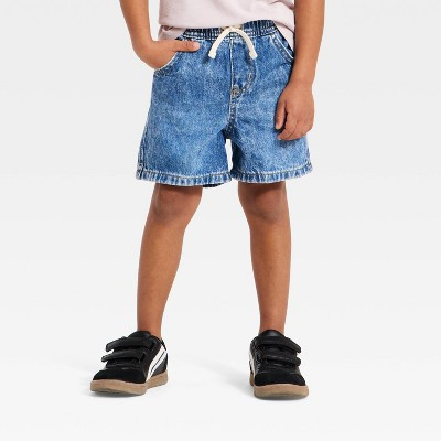 Toddler Boys' Relaxed Fit Pull-On Denim Shorts - Cat & Jack™ Medium Wash 18M | Target