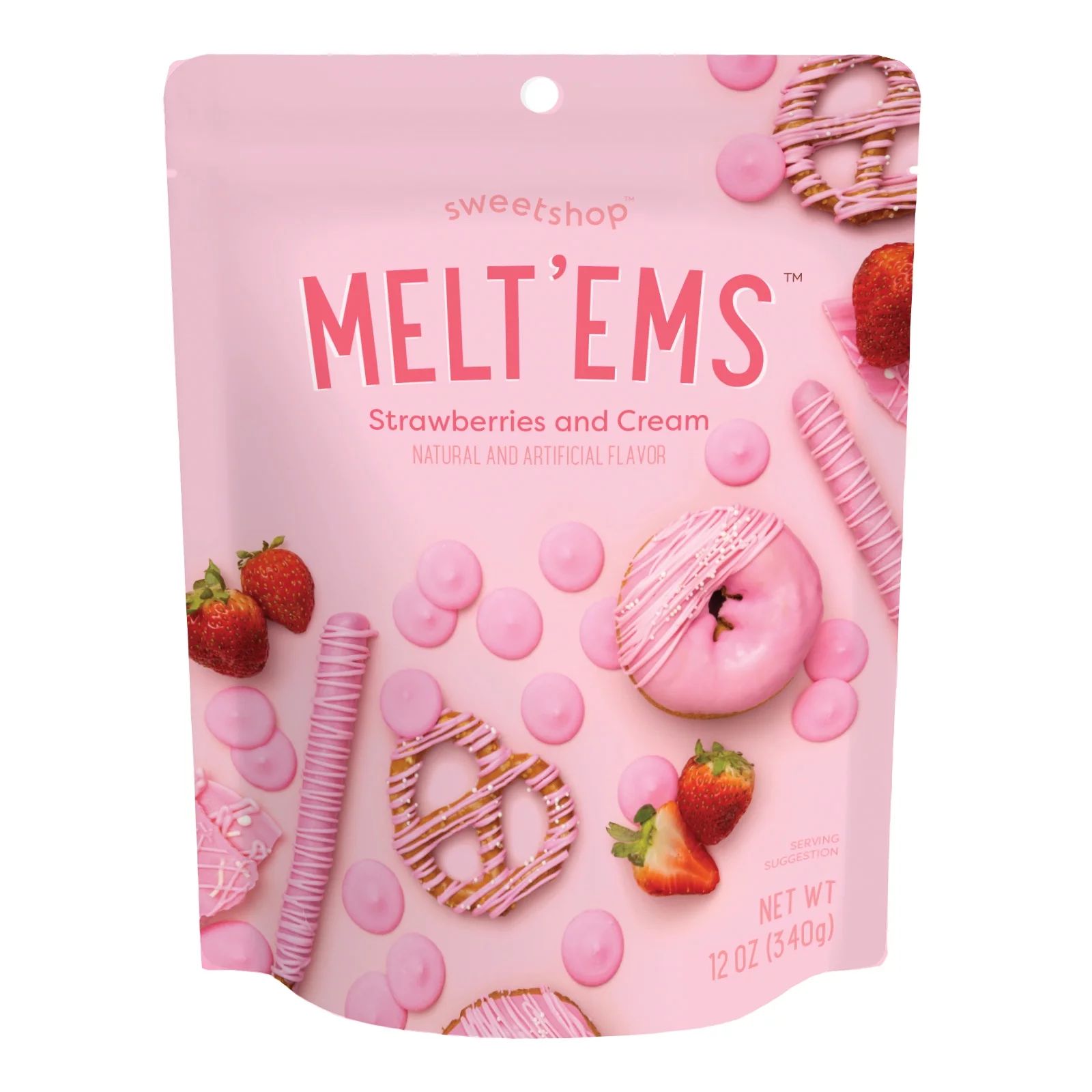 Sweetshop Melt'ms Strawberries and Cream Melting Chocolate, 12oz | Walmart (US)