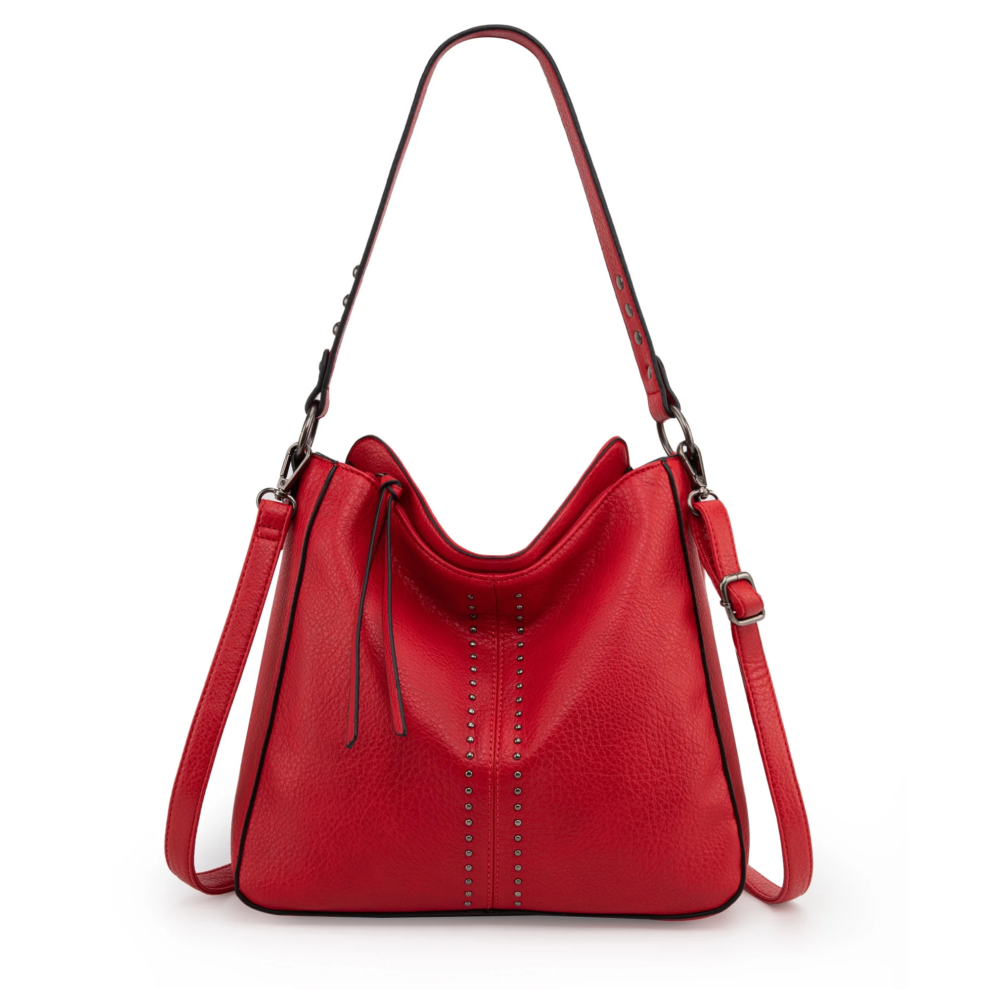 Montana West Hobo Bag for Women Crossbody Purse and Handbags Ladies Chic Shoulder Bags, Red | Walmart (US)