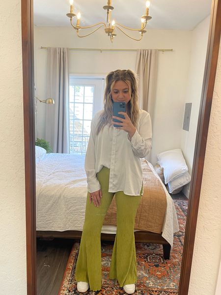 My favorite lime green pants ✅✅✅ you need these in every color and style. So comfy and cute  

#LTKunder50 #LTKstyletip #LTKFind