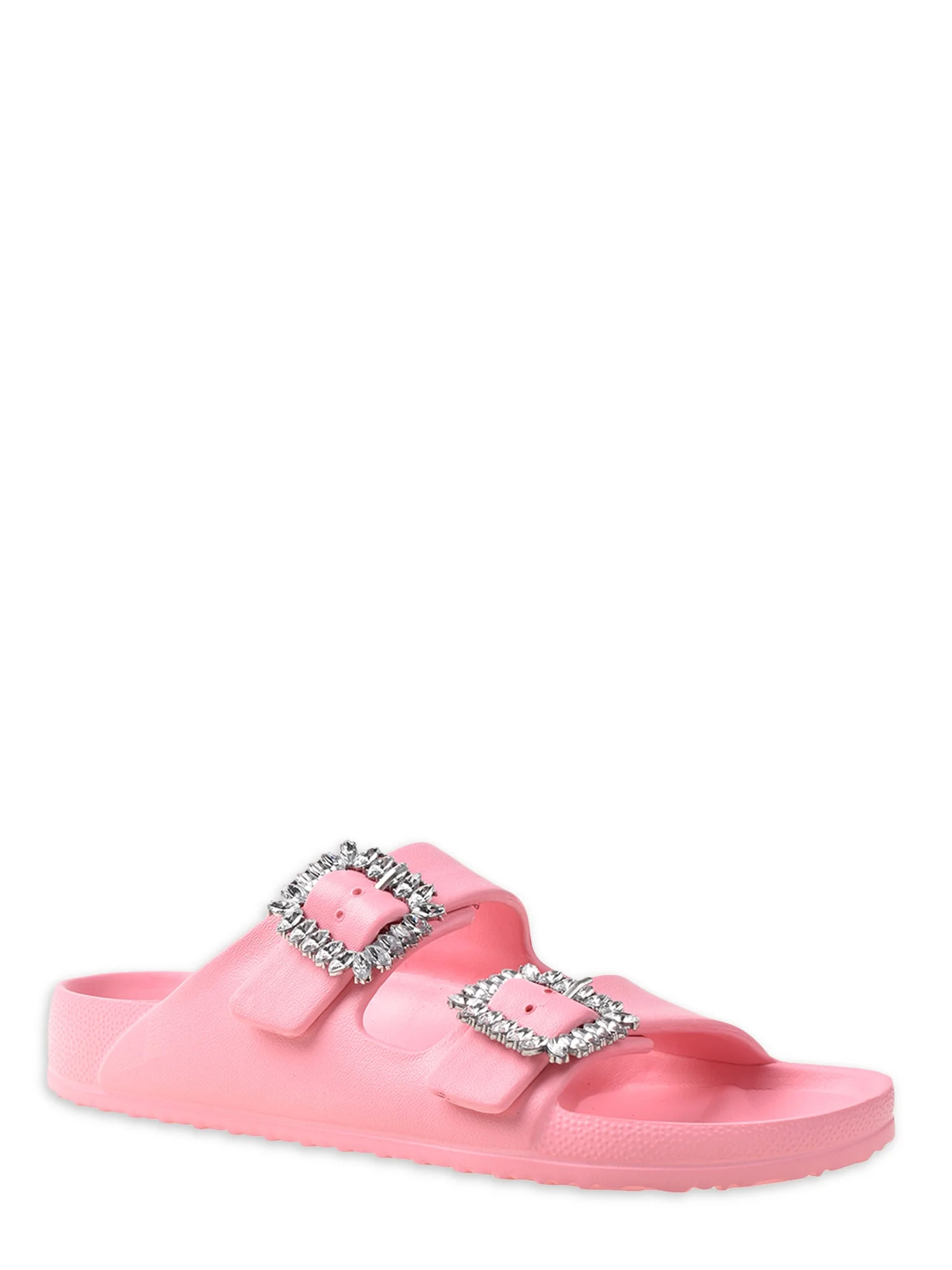 Madden Nyc Women's Embellished Two Buckle Sandal - Walmart.com | Walmart (US)