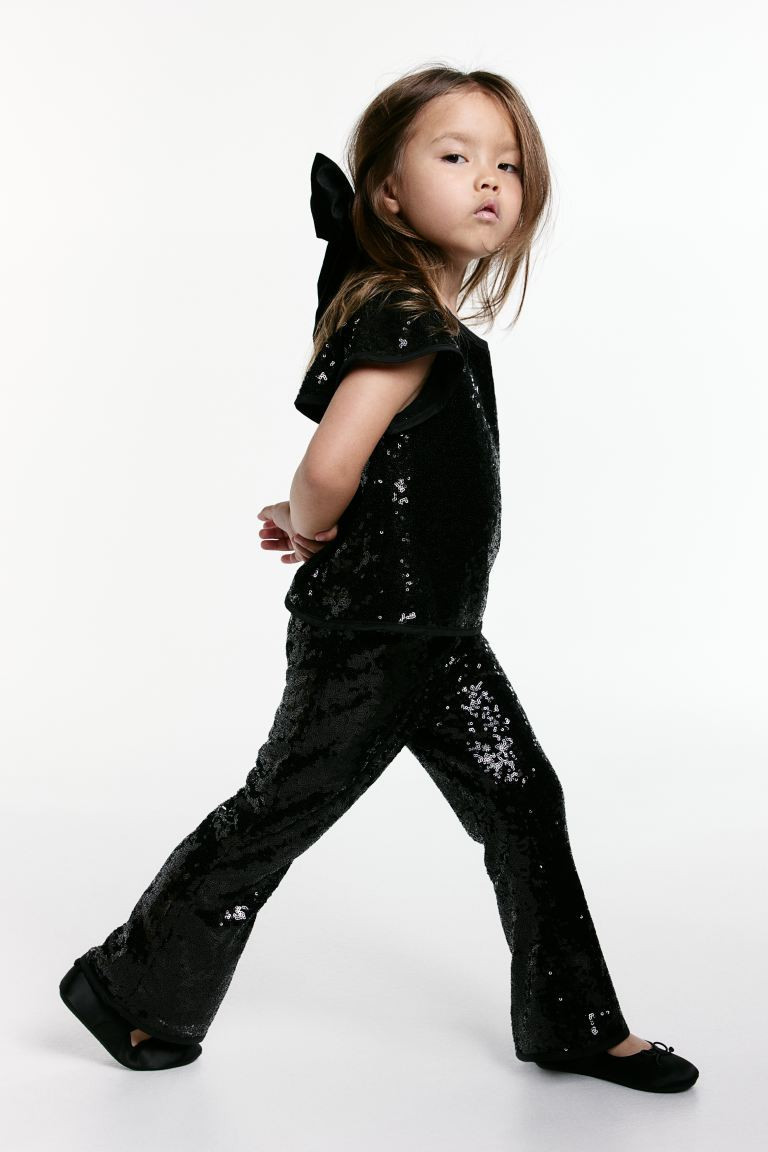 Flared Sequined Leggings | H&M (US + CA)