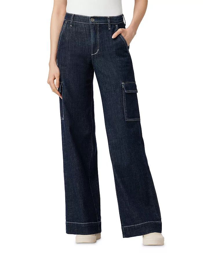 The Petra Cargo High Rise Wide Leg Jeans in Rinse | Bloomingdale's (US)