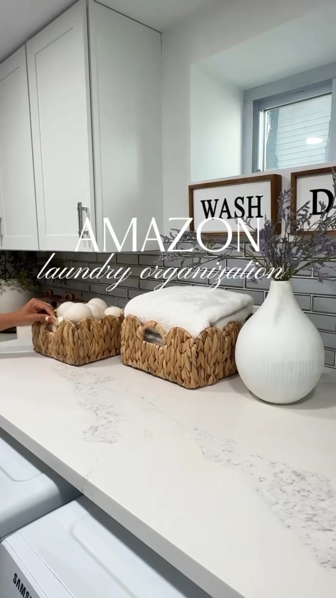 Sharing a few of my favorite laundry room finds that help keep this space feeling clean, calm, and actually functional 🤍

Every piece you see here is still part of Amazon Prime Day, but hurry up sale ends tonight!! 🎉

#founditonamazon #amazonhome #primeday #laundryroomgoals #laundryorganization #amazonhome

#LTKHome #LTKSaleAlert #LTKFindsUnder50