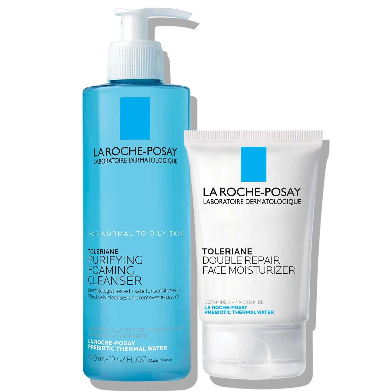 Toleriane Purifying Foaming Cleanser & Toleriane Double Repair Face Moisturizer | La Roche-Posay | La Roche-Posay (US)