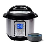 Instant Pot Smart WiFi 6 Quart Multi-use Electric Pressure with Echo Dot (3rd Gen) - Charcoal | Amazon (US)