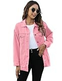 Omoone Women's Oversized Mid Long Denim Jacket Jean Biker Coat | Amazon (US)