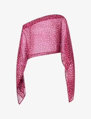 Liana Cropped Sheer Top | Selfridges