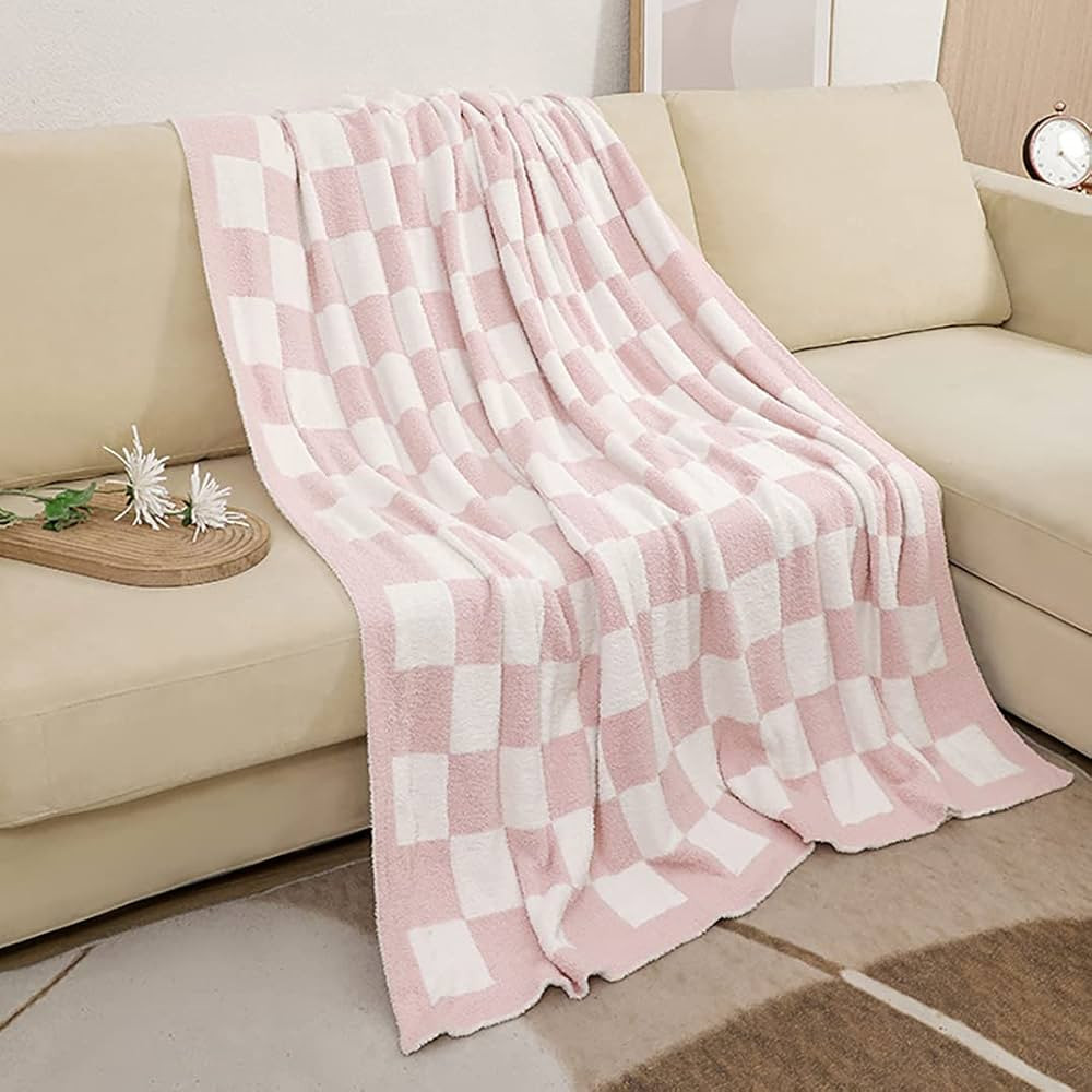 DOOWELL Checkered Grid Throw Blankets Pattern Double Sided Microfiber Ultra-Soft Fuzzy Throw Blan... | Amazon (US)