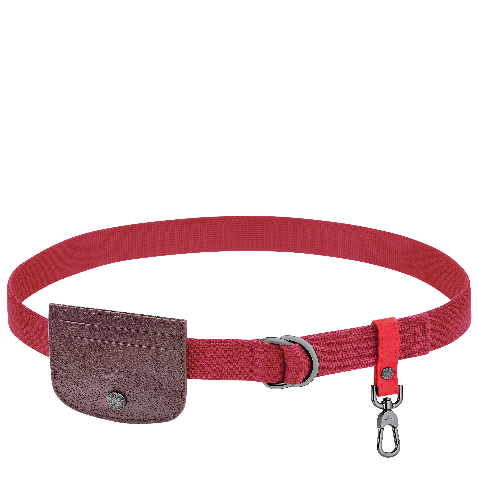 Re-play Ladies' belt Beetroot - Canvas | Longchamp US | Longchamp