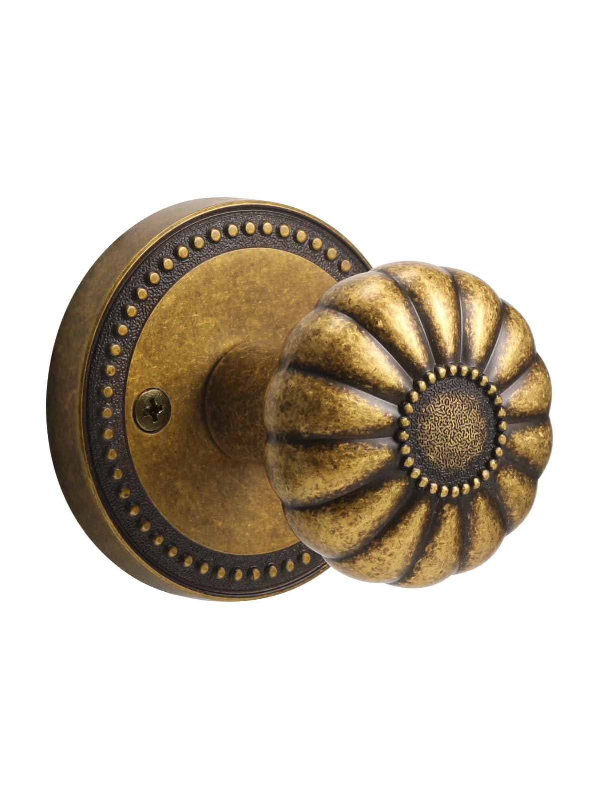 Antique Brass Door Knob Passage Door Knobs Interior Door Knob for Hall and Closet,Zinc Alloy 1 Pa... | Amazon (US)