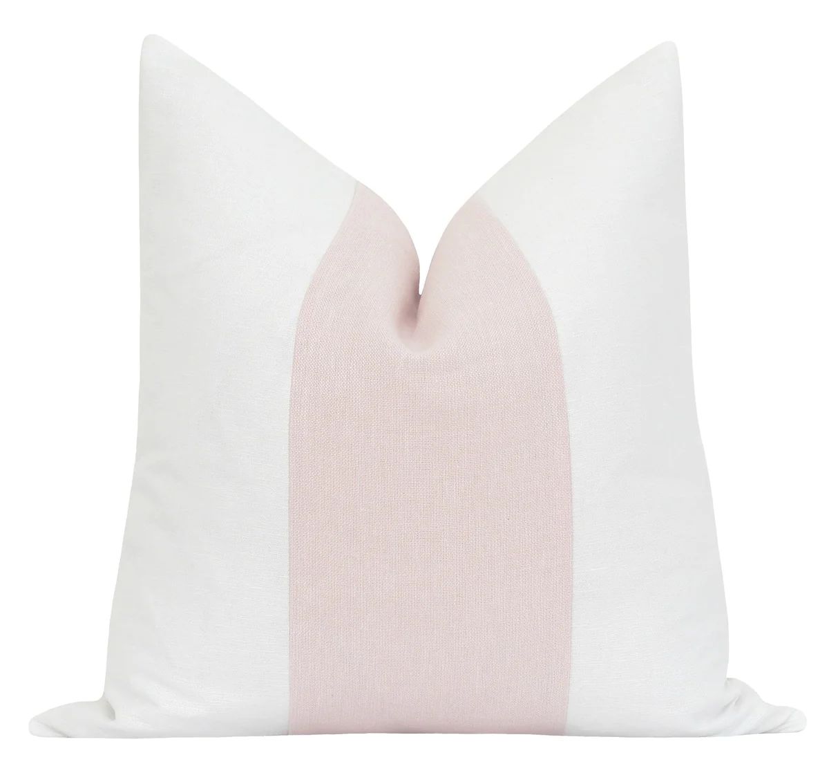 Solid Blossom Pink Linen Pillow | Land of Pillows
