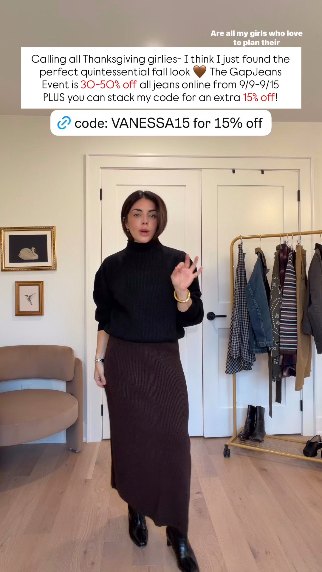 I think I just did my favourite @gap order of the year! GapJeans Event: 30-50% off All Jeans Online 9/9-9/15 PLUS you can stack my code for an extra 15% off! CODE: VANESSA15
Skirt - XS petite 
Sweater - small petite 

#howyouweargap #gappartner

#LTKcanada #LTKfall #LTKsale